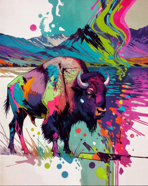 Mutopix A Hybrid Image Rendered As Digital Painting With Gli...