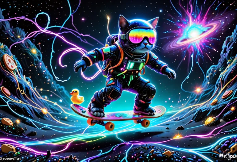 Lazypos, Myststyle, No Humans, Cat, Solo, Astronaut Helmet,...