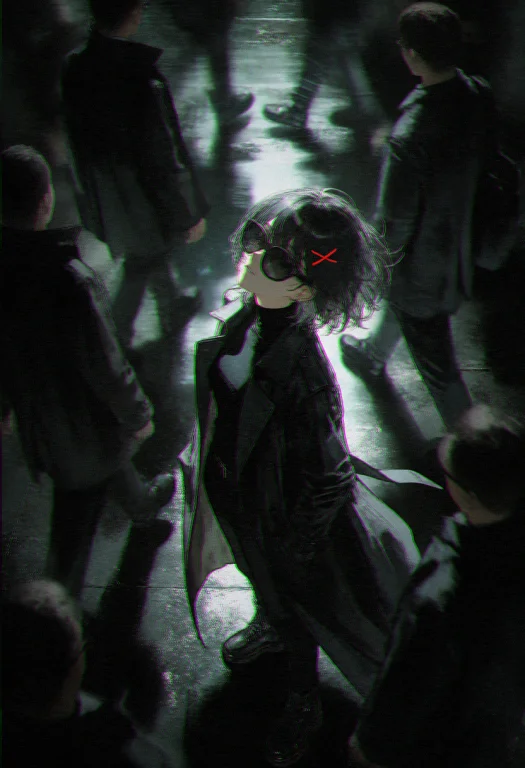 A Dark, Cinematic Illustration Captured From A Steep Overhea...