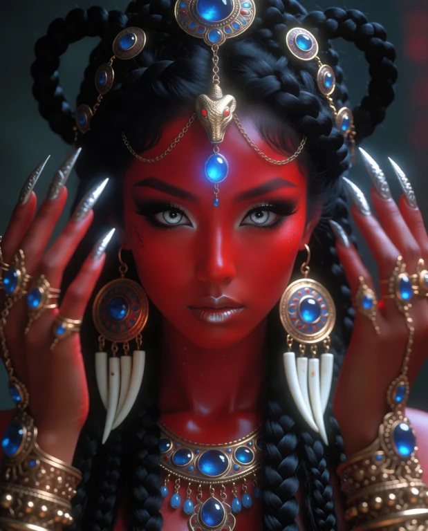 Skswoman. Highly Detailed Cinematic Fantasy Anime Portrait O...