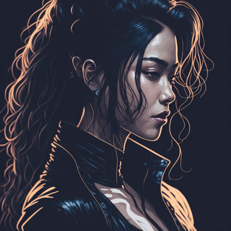 Sticker, Vector-art Beautiful Character Design, Double Expos...