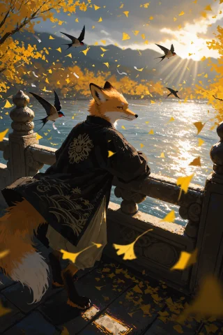 A Poetic Cinematic Anime-style Artwork Captured In A Dramati... — Stable Diffusion AI Prompt: A poetic cinematic anime-style artwork captured in a dramatic diagonal framing b...