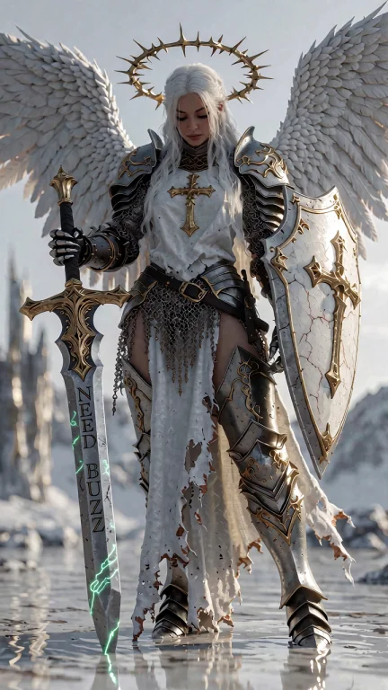 Full-body Cinematic Photograph Of A Real Woman As A Warrior...