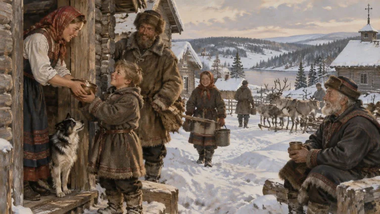 Village Life, Uralic Northeast Europe, If It Was Painted By...