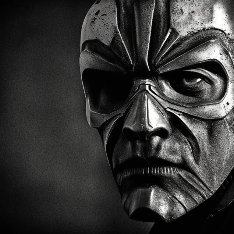 Threatening Cyborg, Cyber, Punk, Skull, Cinema768-bw