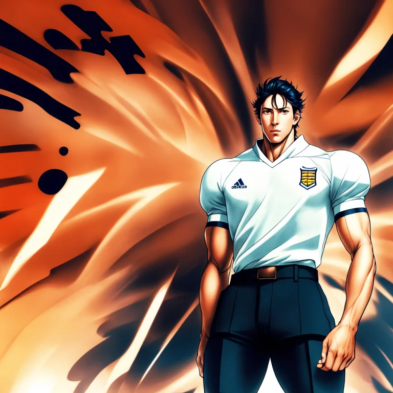 Anime1, 1 Man Standing, Football Shirt Crazy Eyes1 Crazy Fac...