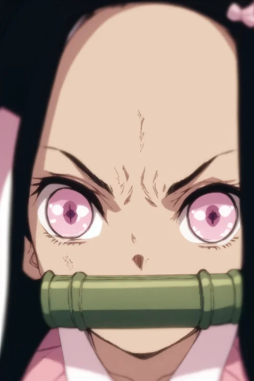 Loranezuv10.7, 1girl, Bamboo, Blurry, Black Hair, Close-up,...