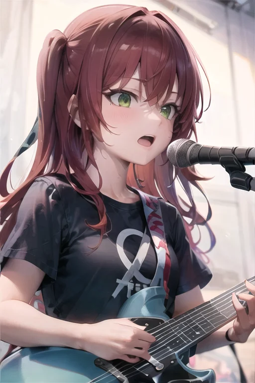 Masterpiece1.0, Best Quality1.0,1girl, Solo,kita Ikuyo, Side...