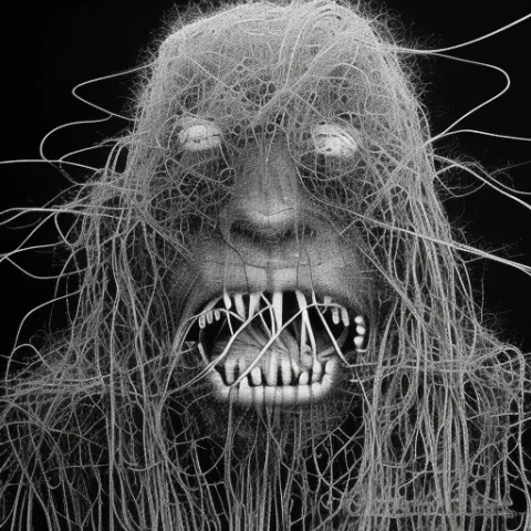 A Dog Eating Spaghetti, Ilo-kunst — Stable Diffusion AI Prompt: A dog eating spaghetti, ilo-kunst