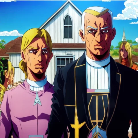 A Painting Of American Gothic — Stable Diffusion AI Prompt: A painting of American Gothic