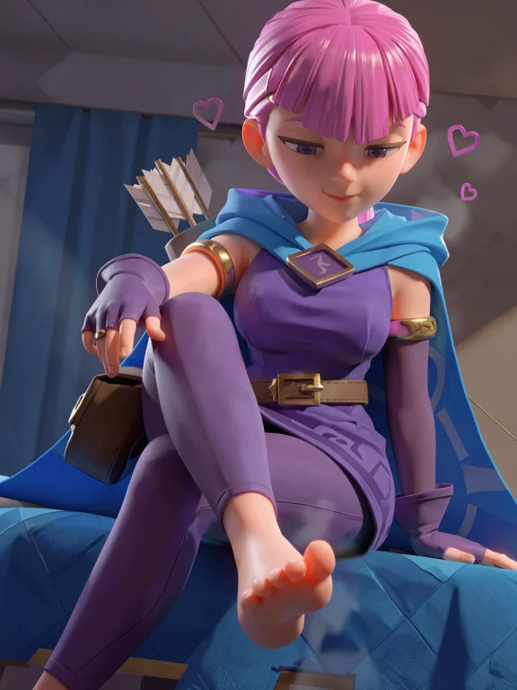 1girl, Solo, Sitting, Crossed Legs, Smug, Half-closed Eyes,...