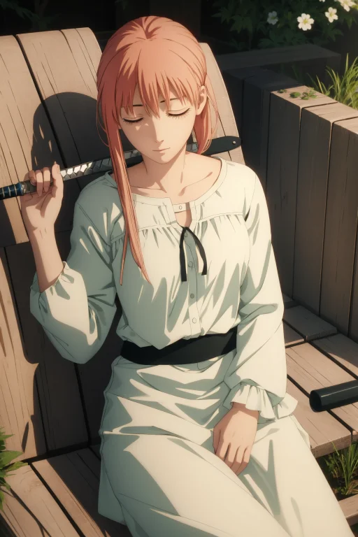 1girl, Lorachainsawman1 Chainsawman, Tranquil Relaxing Atmos...