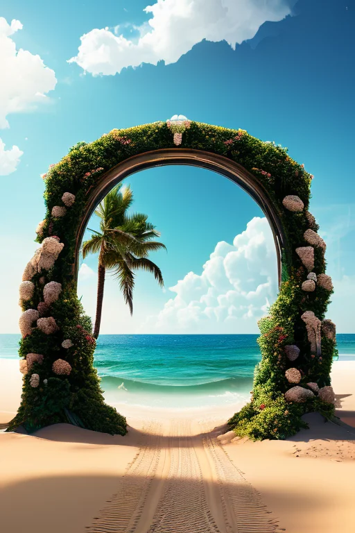 A Beautiful Beach, Inspired And Imagined By Rzp4ss4ge
