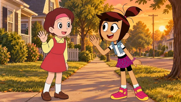 A Heartwarming Cartoon-anime Crossover Scene Set During A Wa...