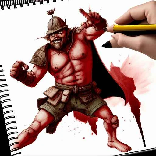 Drawing Of Epic Superherosuperugly0.3 Battle