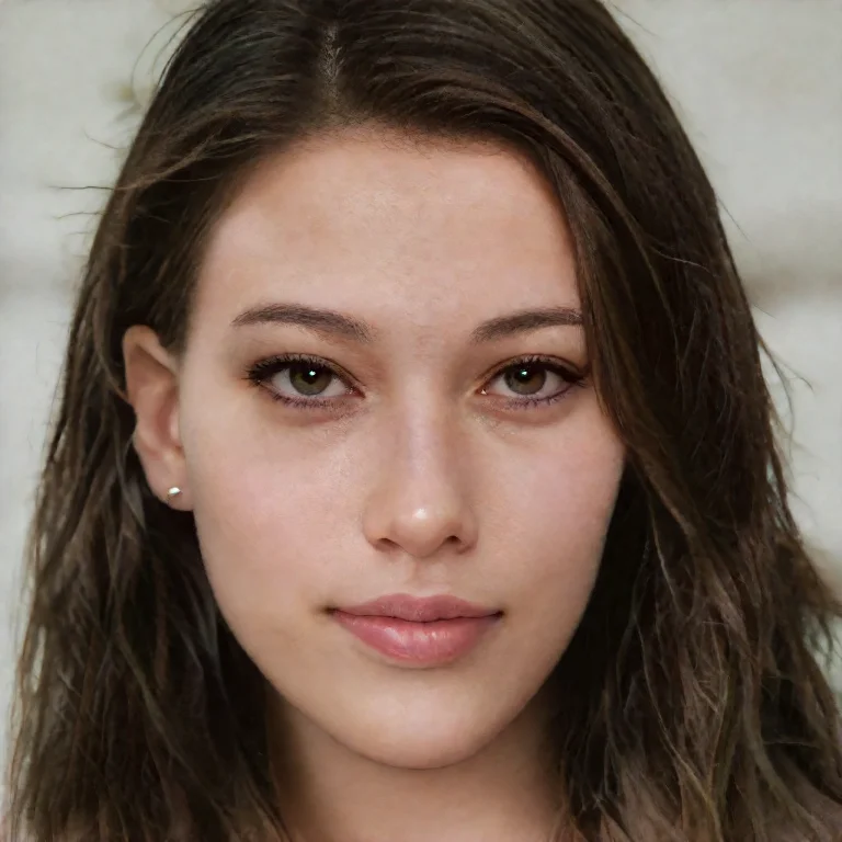 Portrait Of A Perfect Woman Of 20 Years Old.