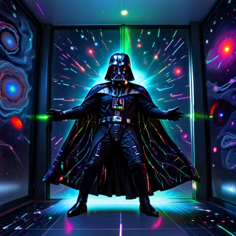 Biolumens Universe, Darth Vader Stuck Halfway Through Automa...