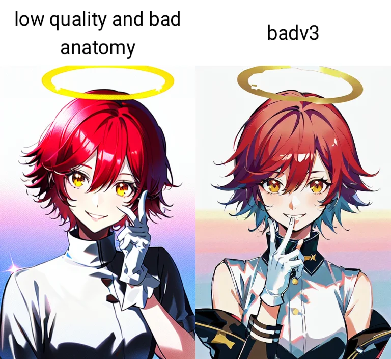 Halo, Exusiai Arknights, Red Hair, Gloves, Smile, Solo, Shor...
