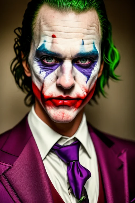 Dark And Gloomy Full Body 8k Fish Eye Lens Photo, The Joker...