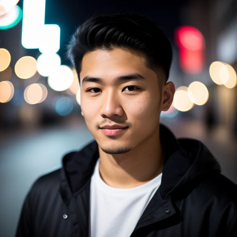 Raw Photo, A Portrait Photo Of 25 Y.o Man In Casual Clothes,...