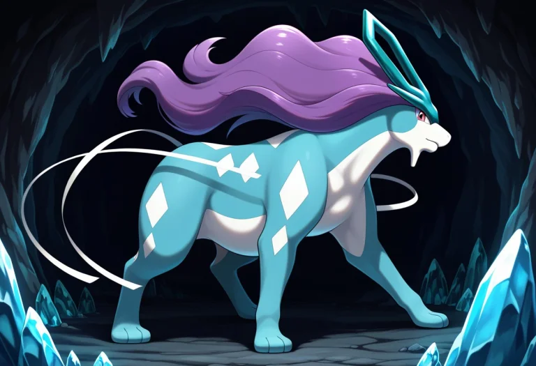 1character, Solo, Quadrupedal, Suicune Pokemon, Standing1.3,...