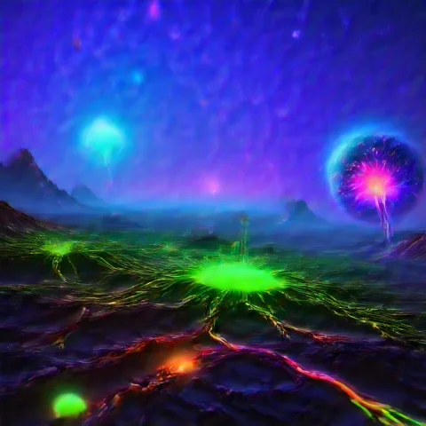 Neon, Galaxy, Alien Planet — SDXL AI Prompt: Neon, galaxy, alien planet