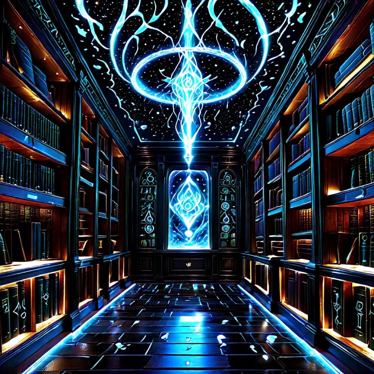 Masterpiece, Best Quality, A Dark Cozy Library, Glowing Book...