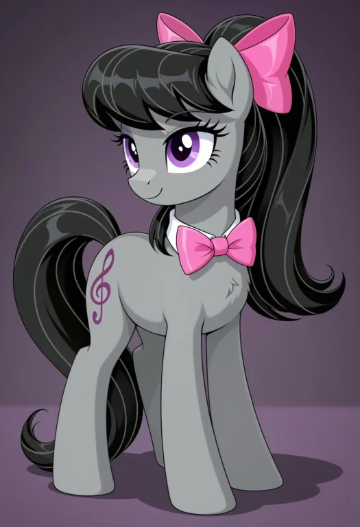 Solo, One Octavia Melody, Gray Earth Pony, Dark Charcoal Man...