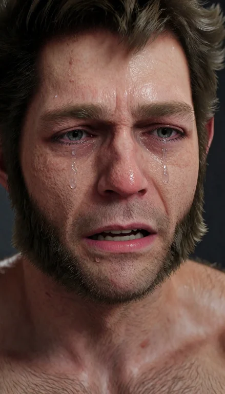 Soiverine, Hairy Man, 3d Render, Portrait, He Has Delicate A...