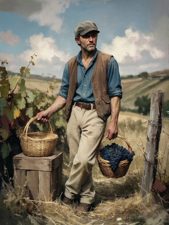 Bradhamel Art Style. A Realistic Painting Of A Weathered, Mi...