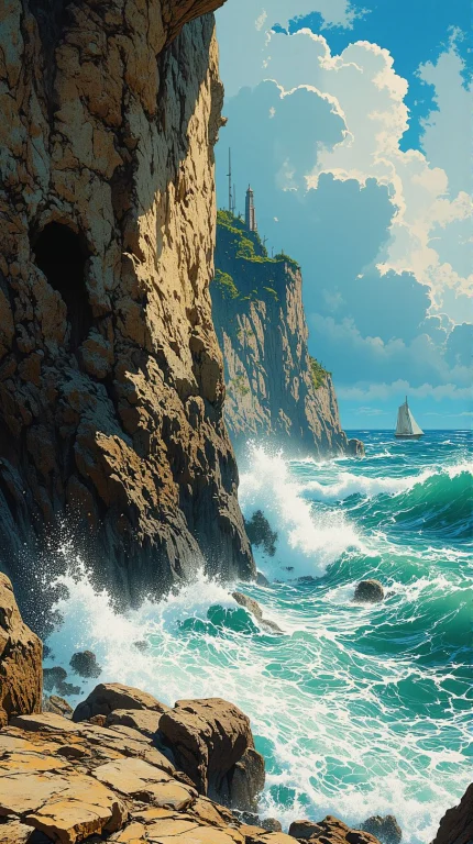 Anime Artwork J.m.w. Turner Dramatic Tempests, Salt-weathere...