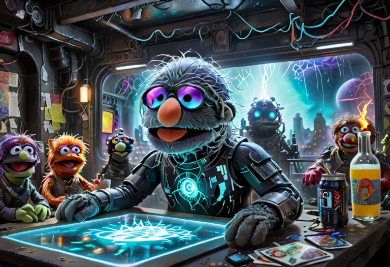 Muppetshow, A Laying On A Shelf End Trying To Get Drunk,but...