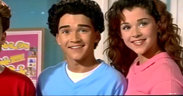 Vhs Footage Of A Screenshot From 1992 Show Saved By The Bell...