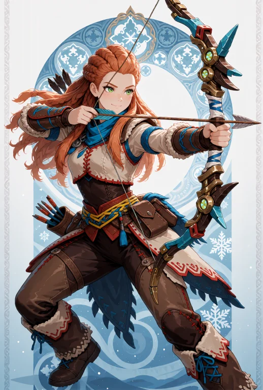 Aloy From Horizon Zero Dawn In A Genshin Impact Crossover St...