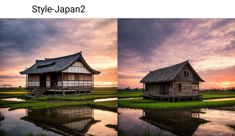 Wide-angle Photo Of An Old Rustic House Standing Alone In Be...