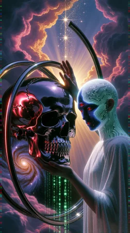 8k Rgb 35 Hdr — Stable Diffusion AI Prompt: 电影级超现实赛博灵性暗黑奇幻数字艺术，8K超高清，极致细节，电影剧照质感。 【整体...