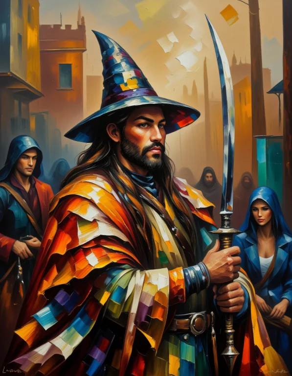 Pointed Hat, Translucent Skin, Describe The Captivating Scen...