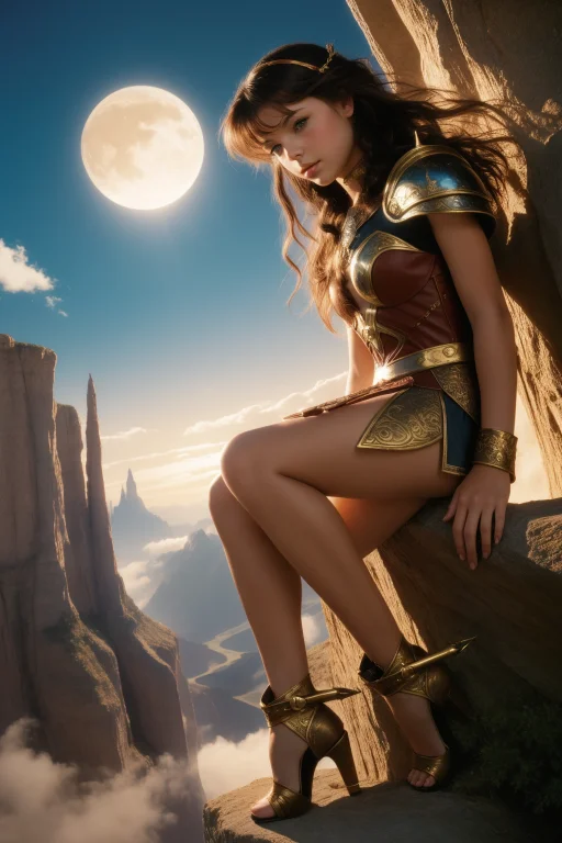 1girl, Fantasy Art Designed By Ron Miller1.3 And Mary Ellen...