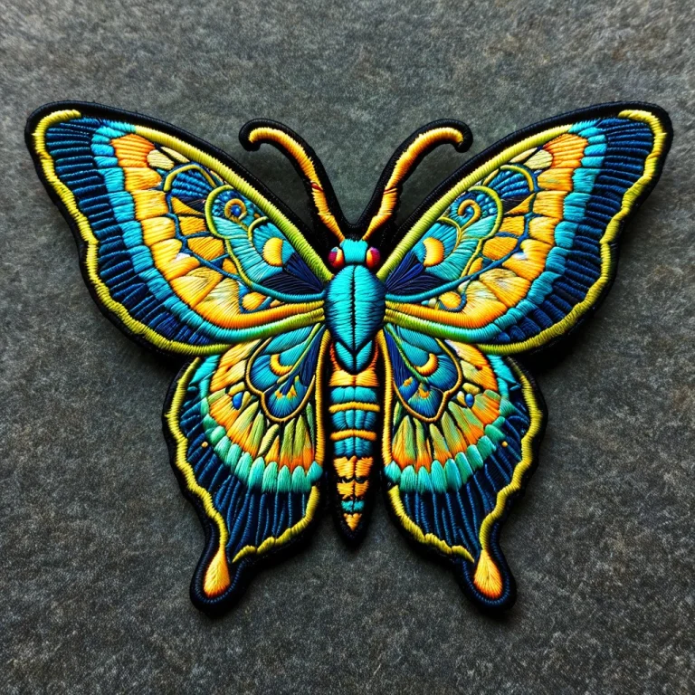 Ral-embroideredpatch, Artembroidery, A Mystical Luna Moth Wi...