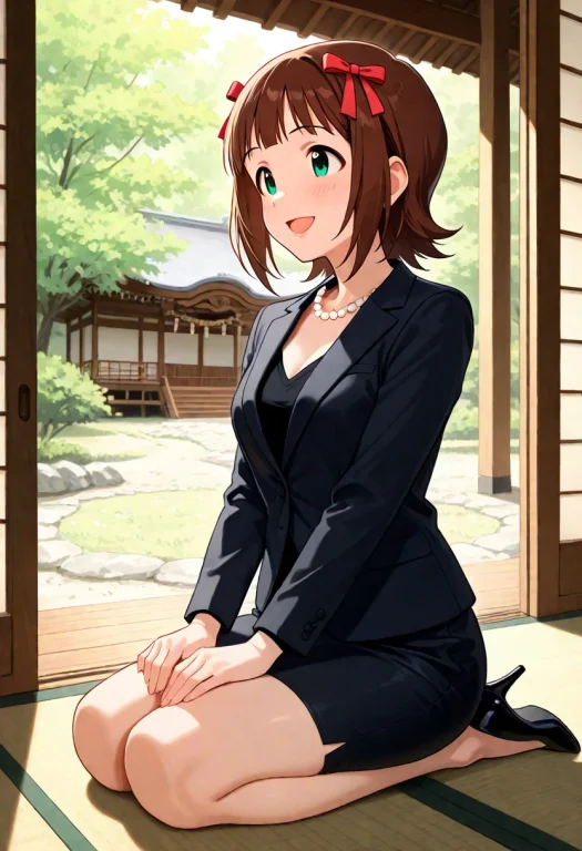 Masterpiece, 1girl, Idolmaster, Amami Haruka, Black Blouse,...