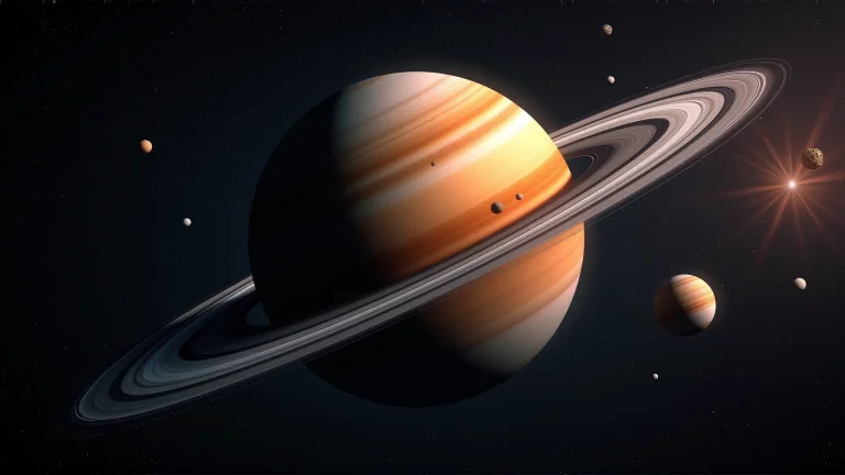 Masterpiece, Intricate Close-up Of A Giant Planet With A Int...