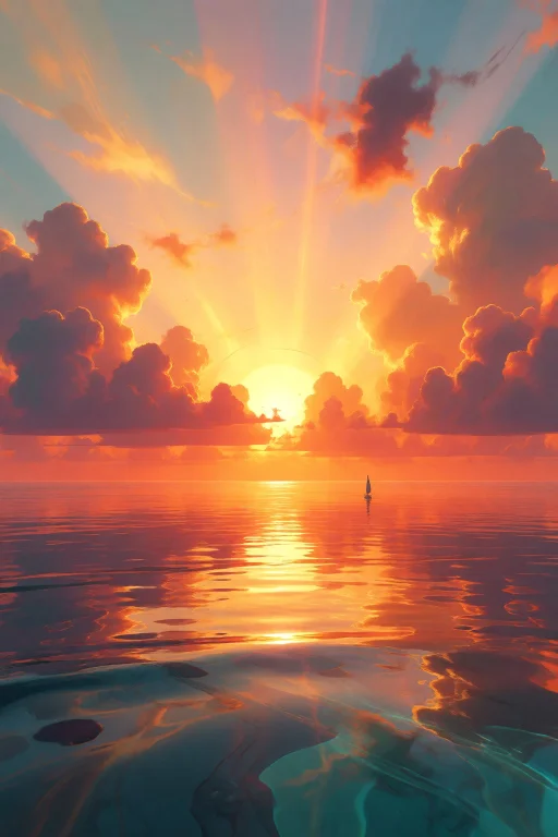 Strangedaal. A Breathtaking, Hyper-realistic Sunset Over A V...