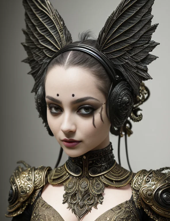 Tilt-shifted Anthropomorphic Hypnotoad  Biomech Girl  8, Eye...