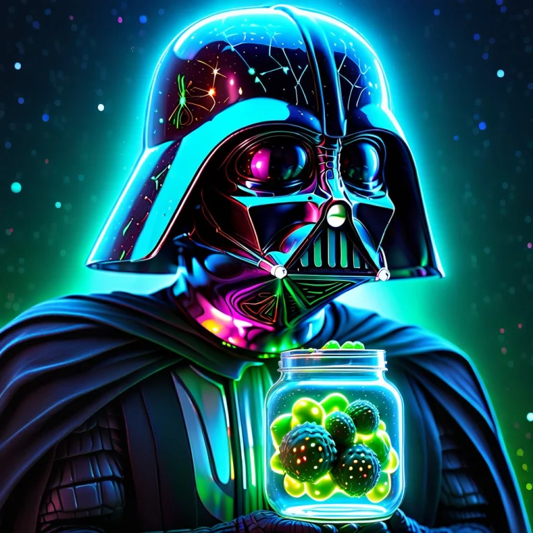 Biolumens Universe, Darth Vader Struggling To Open A Pickle...