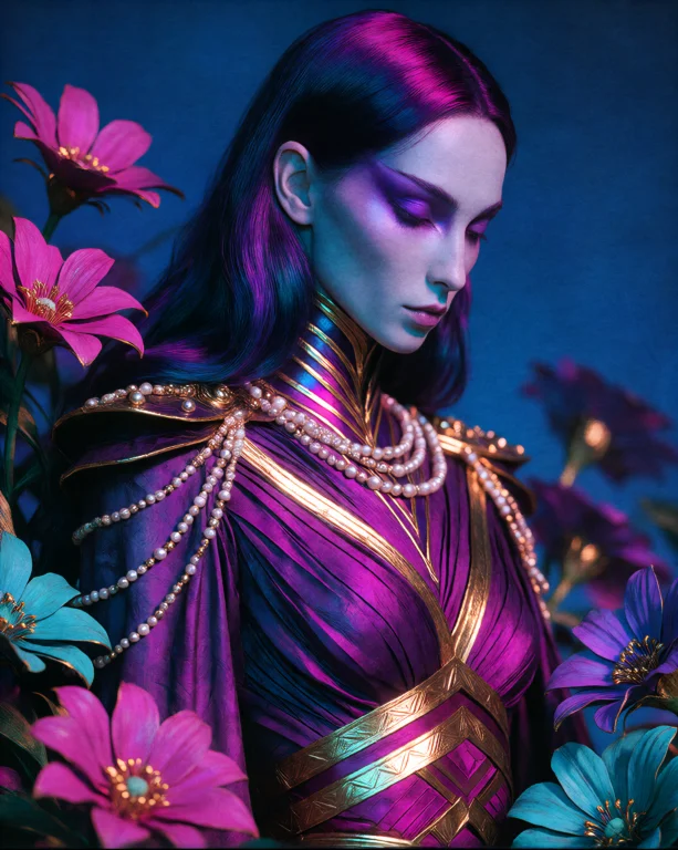 Opulentdarkness A Woman With Dark Purple And Magenta Hair St...