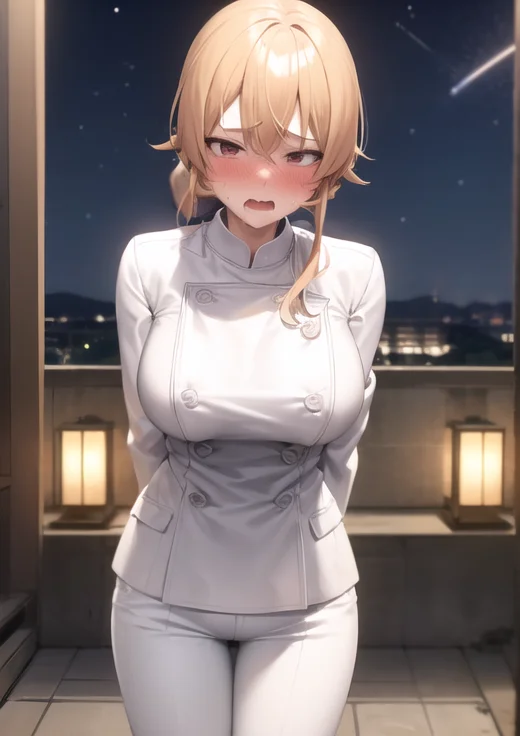 Lorachar-nakiri Erina-v21, 1girl, Nakiri Erina, Chef Outfit,...