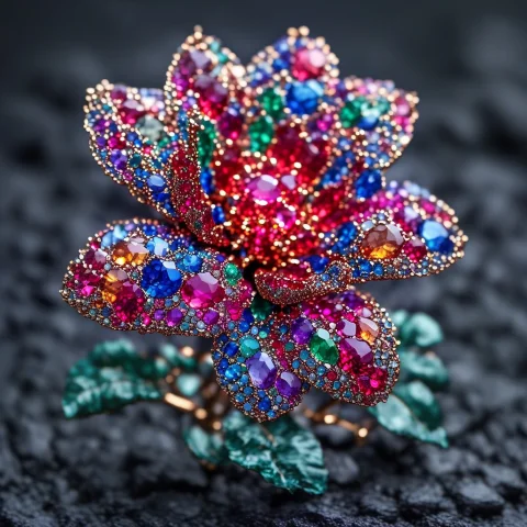 No Humans, Flower, Gem Stoned — SDXL AI Prompt: no humans, flower, gem stoned