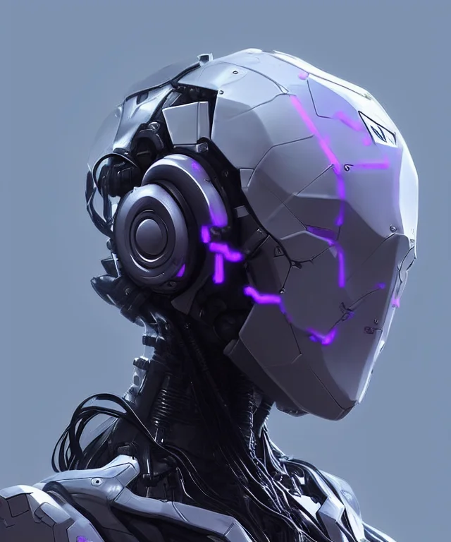 Nousr Robot Old Futuristic Robotwoman15, Small Flowers And F...
