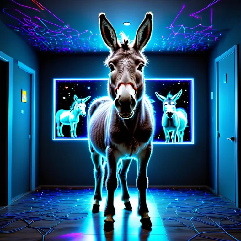 Dimension,donkey,indoors