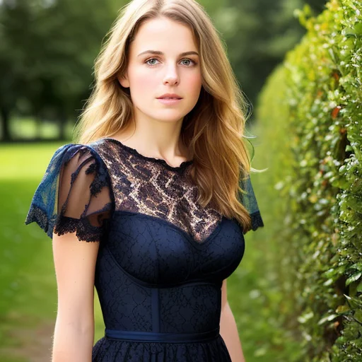 Adrienne Stein, Young German Girl, Lace, High Resolution